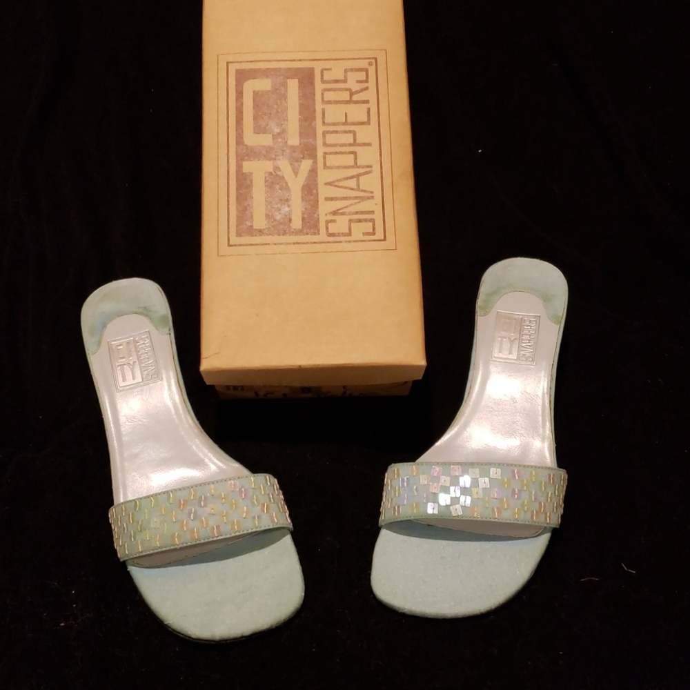 City Snappers Ice Blue Sandals